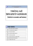 Bài giảng học phần Thống kê trong kinh tế và kinh doanh - ĐH Kinh tế Quốc dân