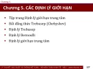 Bài giảng Lý thuyết xác suất và thống kê toán: Chương 5+6 - Đại học Kinh tế Quốc dân