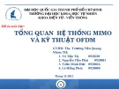 Bài thuyết trình Tổng quan hệ thống MIMO và kỹ thuật OFDM