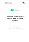 Master's thesis in science: Physical layer signaling for the next generation mobile TV standard DVB-NGH