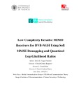 Master thesis: Low complexity iterative MIMO receivers for DVB-NGH using soft MMSE demapping and quantized log-likelihood ratios