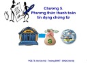 Bài giảng Thanh toán quốc tế: Chương 5 - PGS.TS. Hà Văn Hội (2017 - tt)