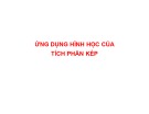 Bài giảng Giải tích 2: Ứng dụng hình học của tích phân kép - Trần Ngọc Diễm (tt)