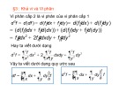 Bài giảng Giải tích 2 - Chương 1: Đạo hàm và vi phân (Phần 2)