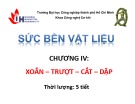 Bài giảng Sức bền vật liệu: Chương 4 - ĐH Công nghiệp TP.HCM