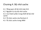 Bài giảng Kiến trúc máy tính: Chương 4 - ThS. Nguyễn Thị Phương Thảo