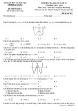 Đề thi HK 1 môn Toán lớp 12 năm 2019-2020 - Sở GD&ĐT Hậu Giang