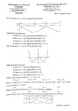 Đề thi HK 1 môn Toán lớp 12 năm 2019-2020 - Sở GD&ĐT Nam Định