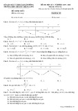 Đề thi HK 1 môn Toán lớp 12 năm 2019-2020 - THPT Chuyên Thăng Long, Lâm Đồng