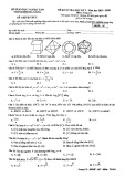 Đề thi HK 1 môn Toán lớp 12 năm 2019-2020 - Sở GD&ĐT Đà Nẵng