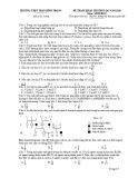 Đề thi thử THPT Quốc gia môn Sinh học năm 2020 - THPT Trần Bình Trọng