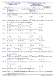 Đề thi HK 1 môn Toán lớp 12 năm 2019-2020 - Sở GD&ĐT Hà Nam