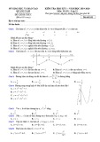 Đề thi HK 1 môn Toán lớp 12 năm 2019-2020 - Sở GD&ĐT Quảng Nam