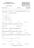 Đề thi HK 1 môn Toán lớp 12 năm 2019-2020 - Sở GD&ĐT Long An