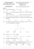Đề thi HK 1 môn Toán lớp 12 năm 2019-2020 - THPT Chuyên Lam Sơn, Thanh Hóa
