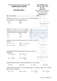 Đề thi HK 1 môn Toán lớp 12 năm 2019-2020 - THPT Chuyên Sư Phạm HN