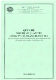 Quy chế nội bộ về quản trị - Công ty Cổ phần Lilama 18.1