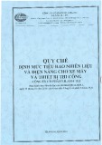 Quy chế định mức tiêu hao nhiên liệu và điện năng cho xe máy và thiết bị thi công - Công ty Cổ phần Lilama 18.1