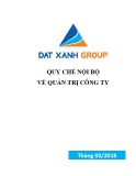 Quy chế nội bộ về quản trị công ty - Đất Xanh Group