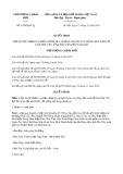 Quyết định 1799/2019/QĐ-TTg