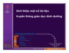 Bài giảng Giới thiệu một số tài liệu truyền thông giáo dục dinh dưỡng