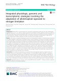 Integrated physiologic, genomic and transcriptomic strategies involving the adaptation of allotetraploid rapeseed to nitrogen limitation