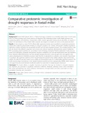 Comparative proteomic investigation of drought responses in foxtail millet