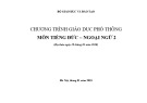 Bài giảng Chương trình giáo dục phổ thông môn Tiếng Pháp – Ngoại ngữ 2