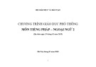 Bài giảng Chương trình giáo dục phổ thông môn Tiếng Pháp – Ngoại ngữ 2