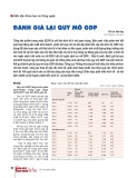 Đánh giá lại quy mô GDP