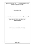 Luận án tiến sĩ Lâm nghiệp: Nghiên cứu đặc điểm sinh thái và bảo tồn quần thể Voọc xám (Trachypithecus crepusculus) ở Khu bảo tồn thiên nhiên Xuân Liên, tỉnh Thanh Hoá