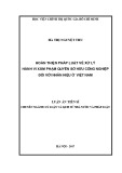 Luận án tiến sĩ Luật học: Hoàn thiện pháp luật về xử lý hành vi xâm phạm quyền sở hữu công nghiệp đối với nhãn hiệu ở Việt Nam