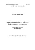 Tóm tắt Luận án tiến sĩ Y học: Nghiên cứu kiểu hình và kiểu gen ở bệnh nhi beta-thalassemia