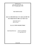 Luận án Tiến sĩ Kinh tế học: Rào cản phi thuế quan của Hoa Kỳ đối với xuất khẩu hàng thủy sản Việt Nam