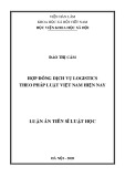 Tóm tắt Luận án Tiến sĩ Luật học: Hợp đồng dịch vụ logistics theo pháp luật Việt Nam hiện nay