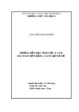 Sáng kiến kinh nghiệm: Hướng dẫn học sinh lớp 11 làm bài toán đếm bằng cách lập sơ đồ