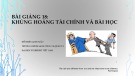 Bài giảng Kinh tế học vĩ mô: Lý thuyết và ứng dụng chính sách - Bài giảng 18