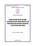 Luận án tiến sĩ Y học: Nghiên cứu hiệu quả gây mê bằng sevofluran qua mát thanh quản để tự thở trong phẫu thuật nội nhãn ở trẻ nhũ nhi có tiền sử sinh thiếu tháng