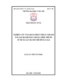 Luận án tiến sĩ Y học: Nghiên cứu ứng dụng phẫu thuật nội soi tái tạo hai bó dây chằng chéo trước sử dụng gân bánh chè đồng loại