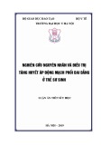 Luận án tiến sĩ Y học: Nghiên cứu nguyên nhân và điều trị tăng huyết áp động mạch phổi dai dẳng ở trẻ sơ sinh