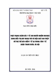 Luận án tiến sĩ Y học: Thực trạng chăm sóc y tế cho người nhiễm HIV/AIDS đang điều trị ARV ngoại trú và hiệu quả can thiệp hỗ trợ thẻ bảo hiểm y tế tại trung tâm Y tế Quận Thanh Xuân, Hà Nội