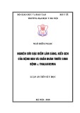 Luận án tiến sĩ Y học: Nghiên cứu đặc điểm lâm sàng, kiểu gen của người mắc bệnh HbH và chẩn đoán trước sinh bệnh D-thalassemia