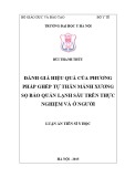 Luận án tiến sĩ Y học: Đánh giá hiệu quả của phương pháp ghép tự thân mảnh xương sọ bảo quản lạnh sâu trên thực nghiệm và ở người