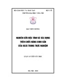 Luận án tiến sĩ Y học: Nghiên cứu độc tính và tác dụng trên chức năng sinh sản của OS35 trong thực nghiệm