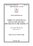 Tóm tắt Luận án tiến sĩ Y học: Nghiên cứu genotype của Human Papillomavirus trên một số ung thư sinh dục nữ