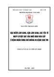 Tóm tắt Luận án tiến sĩ Y học: Đặc điểm lâm sàng, cận lâm sàng, các yếu tố nguy cơ đột quỵ của nhồi máu não cấp ở bệnh nhân rung nhĩ không do bệnh van tim