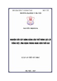Luận án tiến sĩ Y học: Nghiên cứu xây dựng bảng câu thử thính lực lời Tiếng Việt, ứng dụng trong nghe kém tuổi già