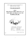 SKKN: Một số kinh nghiệm nhằm nâng cao chất lượng cho đội ngũ giáo viên ở trường Tiểu học