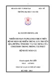 Tóm tắt Luận án tiến sĩ Y học: Nhiễm Human Papillomavirus trên bệnh nhân bị nhiễm trùng lây truyền qua đƣờng tình dục và tác dụng của cimetidin trong phòng tái phát bệnh sùi mào gà