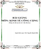 Bài giảng Kinh tế công cộng: Phần 2 - ĐH Phạm Văn Đồng